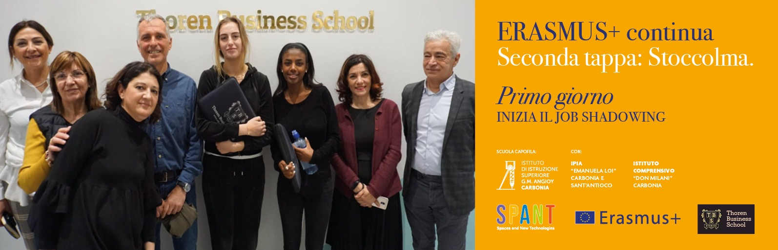 Primo giorno alla Thoren Business School di Solna, Stoccolma